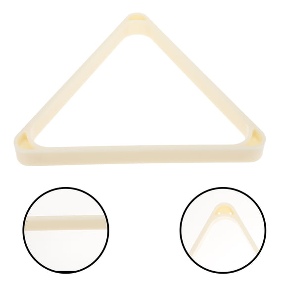 FONWILYO Billiard Supplies 1Pack Beige Abs Triangle Frame For Safe Ball Storage