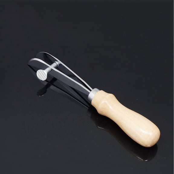 FONWILYO Creasing Tool 1Pack for Leatherworking 7.27X1.57X1.26In in Wood Color