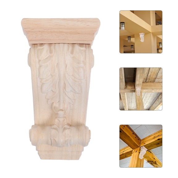 FONWILYO European Style Decorative Wooden For Diy Carved Small Wood Corbels For Room Decorati
