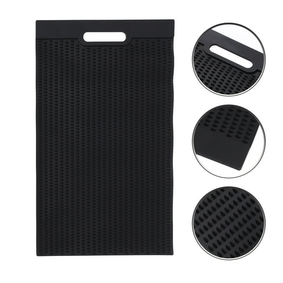 FONWILYO Fish Measuring Board 61x35.5x0.6in Rectangular Shape Black PVC for Home Cooks and Fishing Enthusiasts 1Set