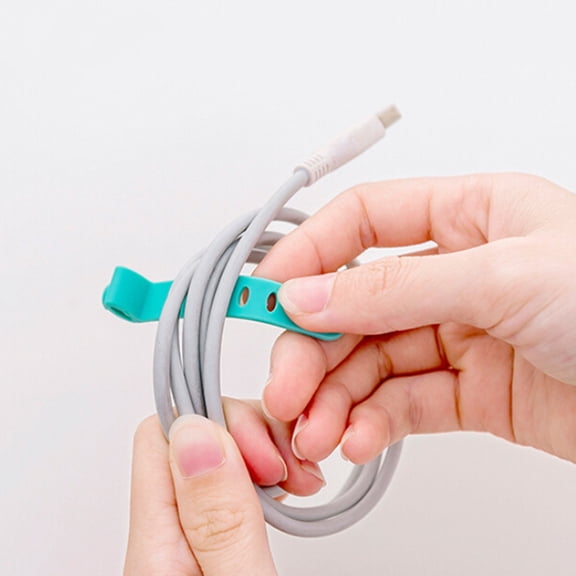 FONWILYO Silicone Wire Management Cable Winder for Tech Users Students Professionals 6x1x1cm 12Pcs