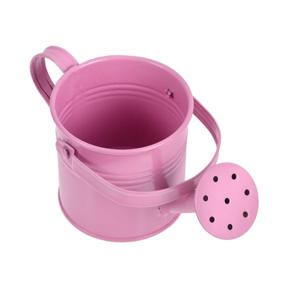FONWILYO Small Watering Can Pink Galvanized Iron For Indoor Plants And Home Decor 1Pack 6.7X3X3In