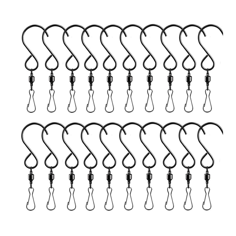 Windmill Recipe Create FONWILYO Stainless Steel Swivel Hooks Black for Home Use Wind Chimes ...