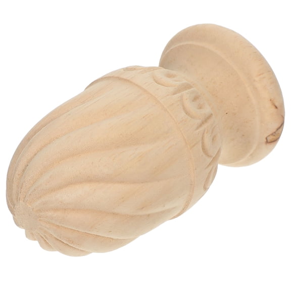 FONWILYO Unfinished Pineapple Wood Finial Spindle for Staircase Bed Post Decoration