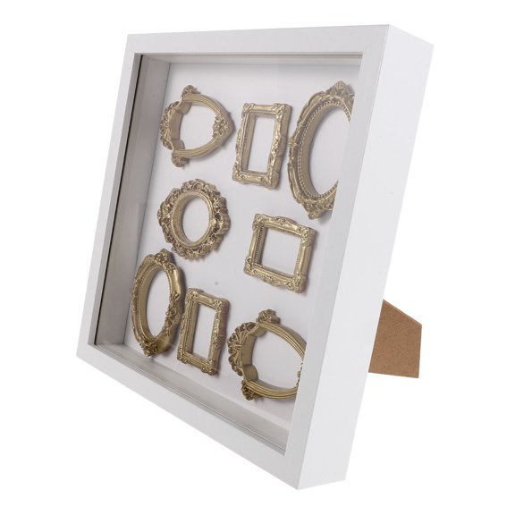 FONWILYO White Vintage Picture Frame Shadow Box for Home Memory Display and Storage