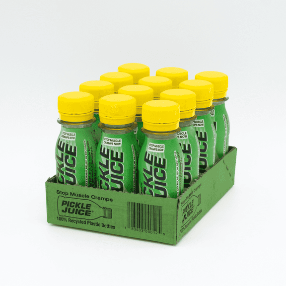 Pickle Juice Muscle Cramp Relief Shots, Clinically Proven, Extra Strength, 12 Pack 2.5 oz