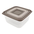 thumbnail image 1 of Mainstays 14 Piece Teal Plastic Food Storage Set, Gray Ombre, Ideal Use for Meal Prep and Batch Cooking, 1 of 6