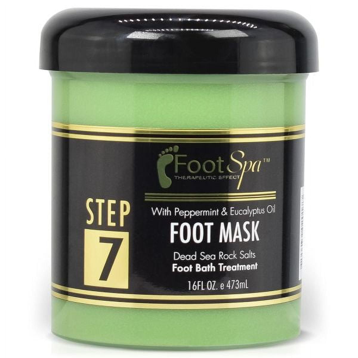 FOOT SPA Cream Mask for Feet, 16 oz with Peppermint & Eucalyptus Oil