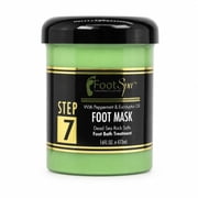 FOOT SPA Cream Mask for Feet, 16 oz with Peppermint & Eucalyptus Oil - Hydrating Pedicure Massage