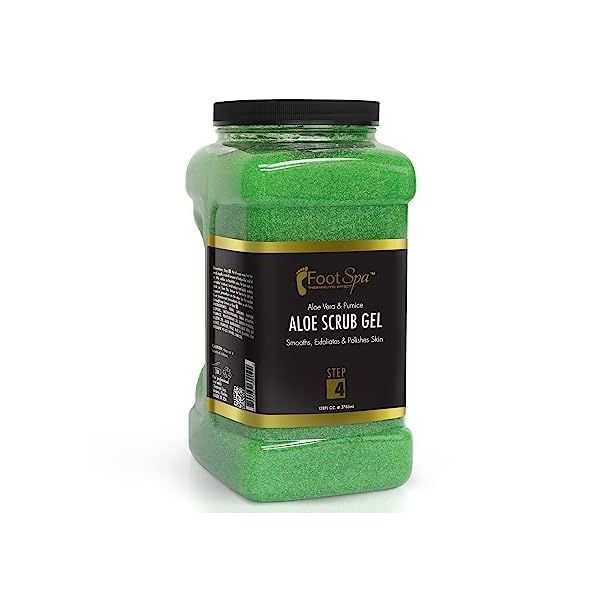 FOOT SPA Exfoliating Scrub Gel, 128 Oz Manicure, Pedicure and Body