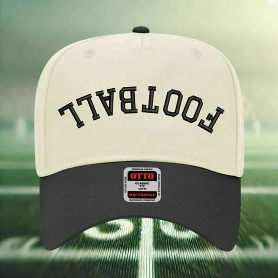FOOTBALL Embroidered Baseball Cap, Adjustable Snapback Hat for Sports Fans, Stylish Streetwear and Outdoor Casual Wear, Perfect Gift for Football Lovers