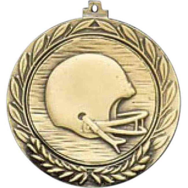 FOOTBALL HELMET MEDALLION with RIBBON - Pack of 100