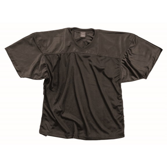 FOOTBALL JERSEY-ADULT-3X-BLACK