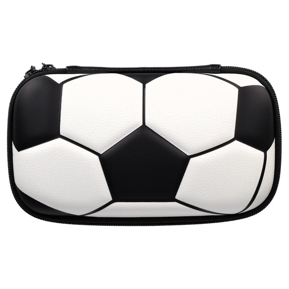 Pen + Gear Soccer Pencil Case, Black, Educational Level: Perfect for Students of All Ages--Elementary, Middle School, High School, College, and Adult Professionals