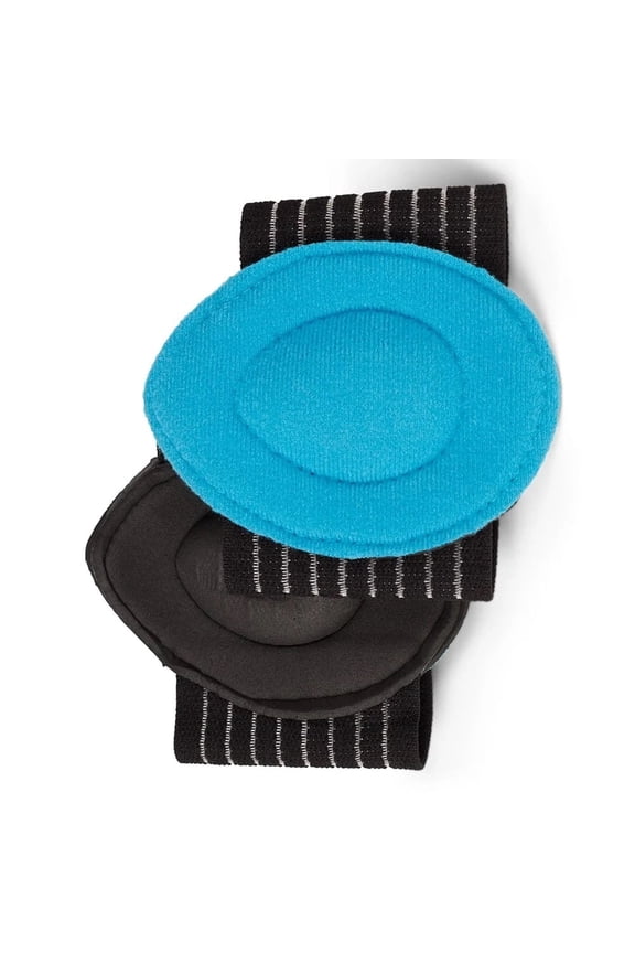 FOOTDOC Compression Copper Arch Support Brace - 2 Plantar Fasciitis Sleeves for Pain Relief, Heel Spurs and Flat Feet (S/M)