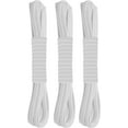 thumbnail image 1 of FOOTMATTERS No Tie Flat Stretch Shoe Laces - Elastic Laces 24 in (61 cm) – White - 3 Pairs, 1 of 6