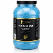FOOTSPA - Detox Foot Soak Pedicure and Bath Salt, 128 Oz - Made with Dead Sea Salts, Eucalyptus and Peppermint Oil - Hydrates, Softens and Moisturizes