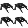 thumbnail image 1 of FOOWIN Folding Adirondack Ottomans Set of 4 for Adirondack Chair, Black, 1 of 6