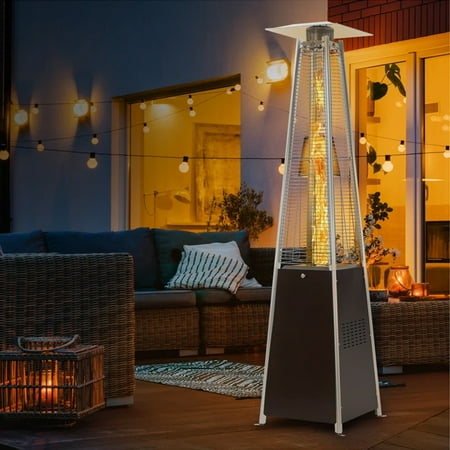 FOOWIN Propane Patio Heater, 48000 BTU Outdoor Patio Heater, Bronze