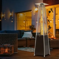 FOOWIN Patio Heater, 48000 BTU Outdoor Pyramid Patio Heater for Outdoor Use, Bronze
