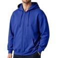 thumbnail image 1 of FOPSUFGWFO Mens Zip Up Hoodies Casual Long Sleeve Fleece Loose Fit Hooded Sweatshirts Athletic Daily Wear Full Zip Shirts with Pockets, 1 of 6
