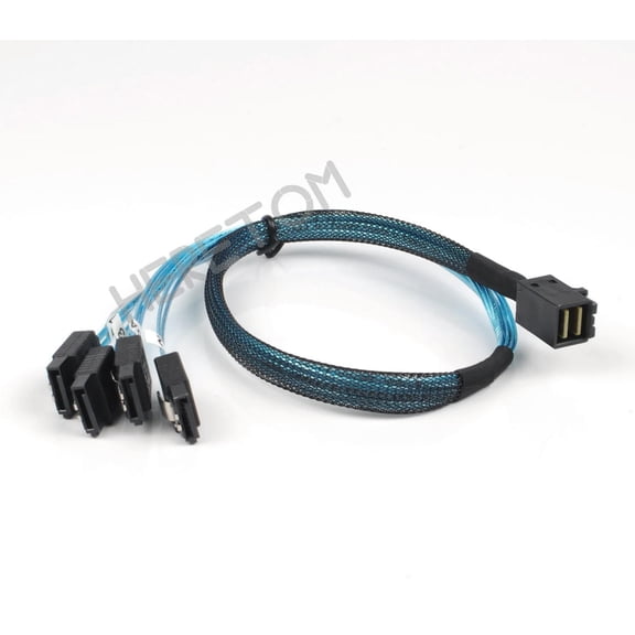 FOR 00411 SFF-8643 SFF8643 Mini-SAS HD MiniSAS To SATA x4 12Gb/s Cable 50CM/100CM