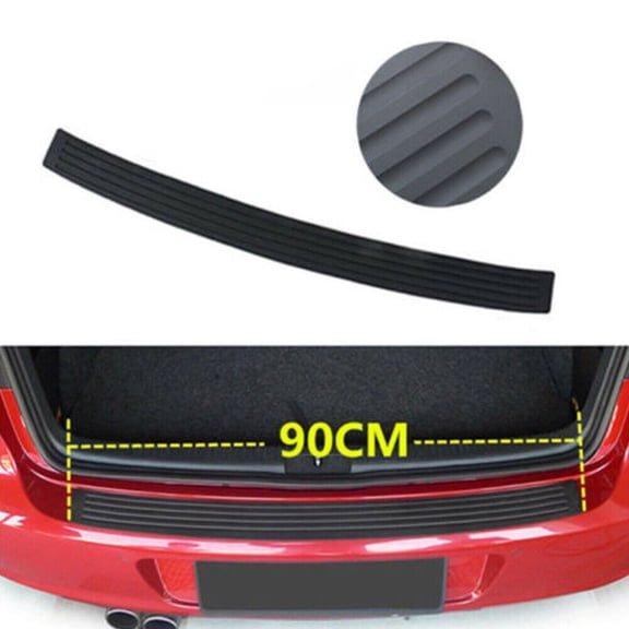 FOR 05-11 Chevy HHR Black Rear Bumper Rubber Pad Kit Trunk Protector Trim. Cover