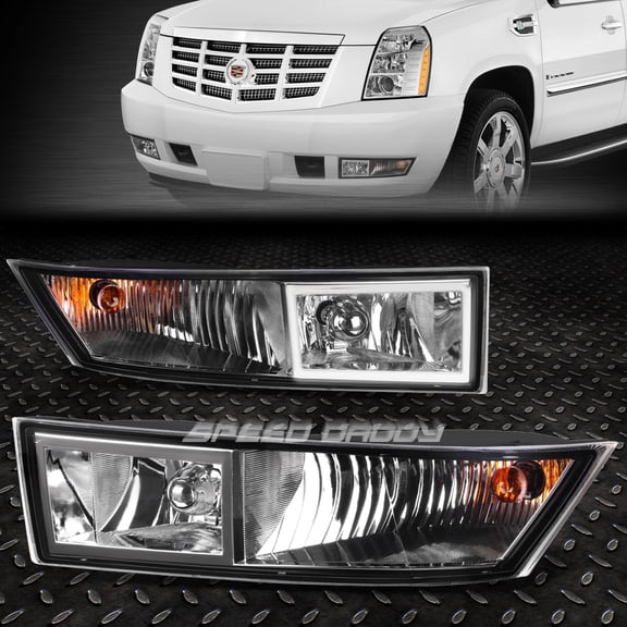 FOR 07-14 CADILLAC ESCALADE EXT ESV CLEAR LENS BUMPER DRIVING FOG LIGHT LAMPS