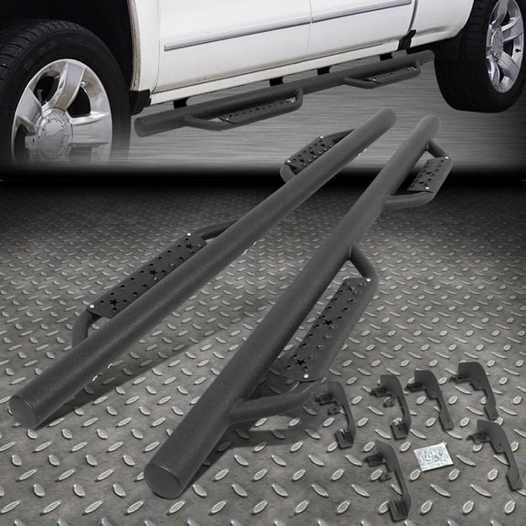 FOR 07-19 SILVERADO SIERRA 1500 2500HD EXTENDED CAB RUNNING BOARD NERF STEP BAR