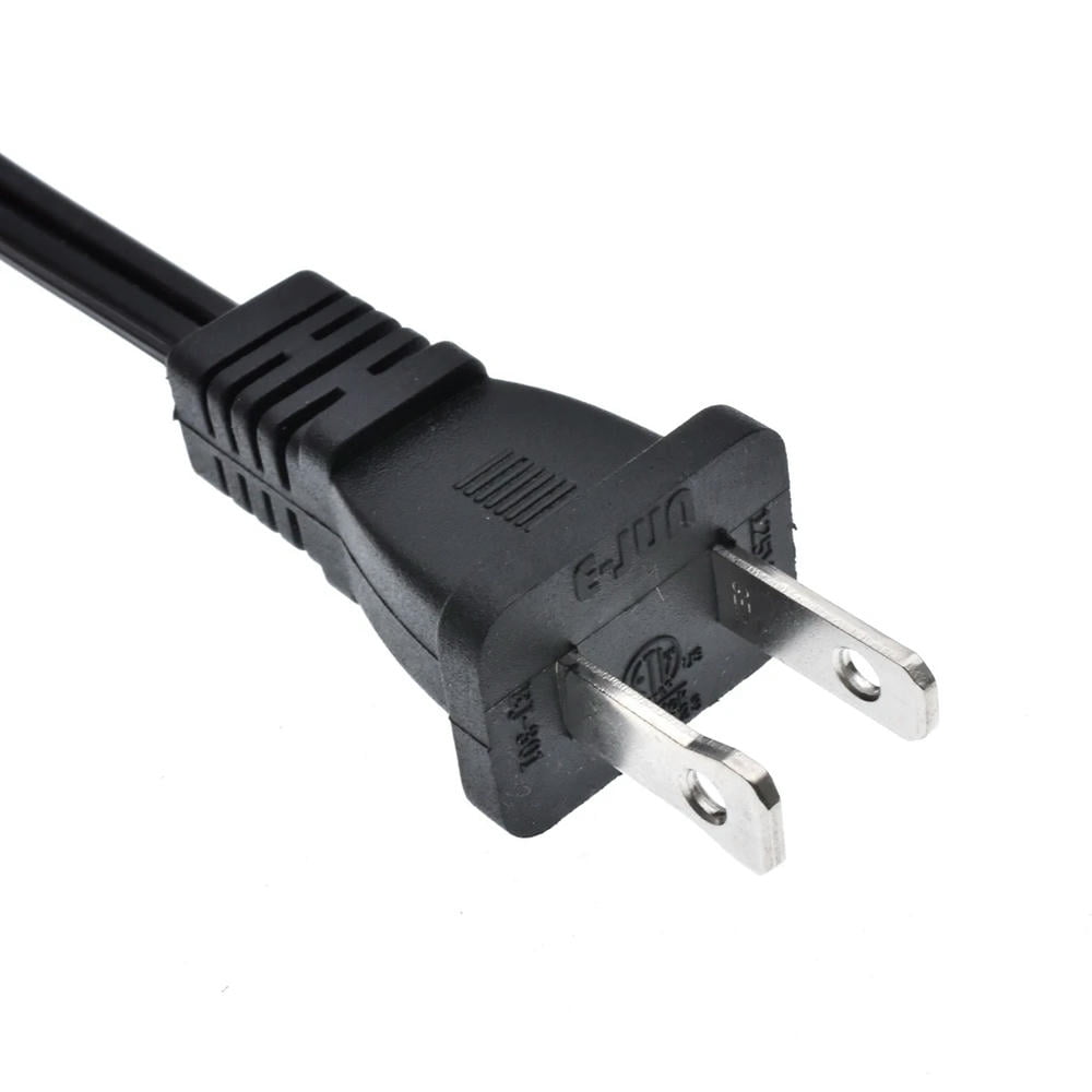 FOR 1-15P to Dual 1-15R Splitter Cable Polarized,US 2-Prong Male to Female Power Outlet Extension Cord 2x18 AWG 10A/125V