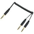 thumbnail image 1 of FOR 1/4 inch Stereo Splitter Y Cable 6.35mm Male Plug to Dual 6.35mm Male Audio Instrument Coiled Cable Electric Guitar, Bass, 1 of 1