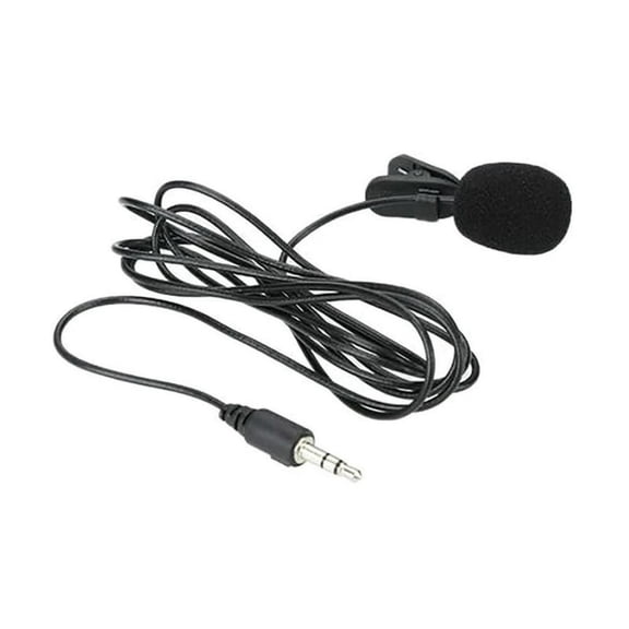 FOR 1.5m Mini ble Lavalier Microphone Hands-free Clip-on Lapel Mic Wired 3.5mm Microphone for Phone for Laptop PC