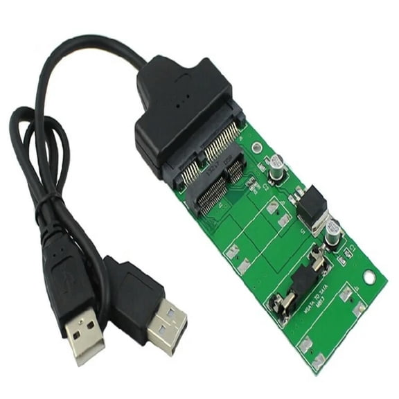 FOR 1.8"SSD mSATA to SATA adapter card 7+15pin + SATA to USB2.0 cable MSATA to USB2.0 cable