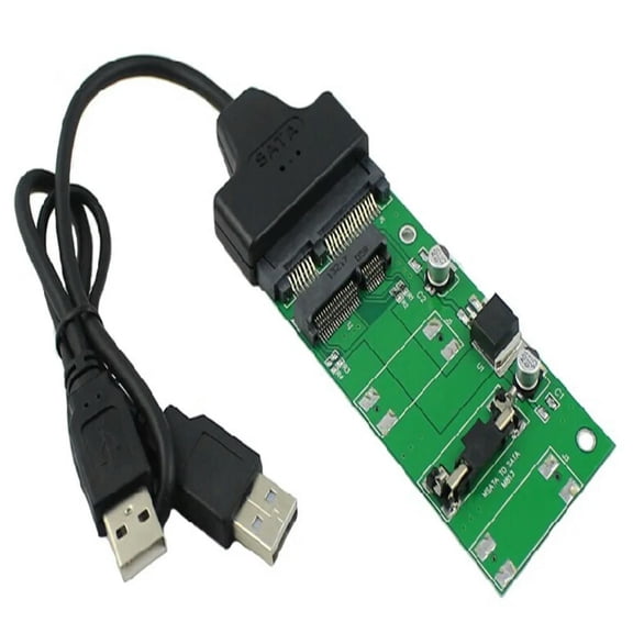 FOR 1.8"SSD mSATA to SATA adapter card 7+15pin + SATA to USB2.0 cable MSATA to USB2.0 cable