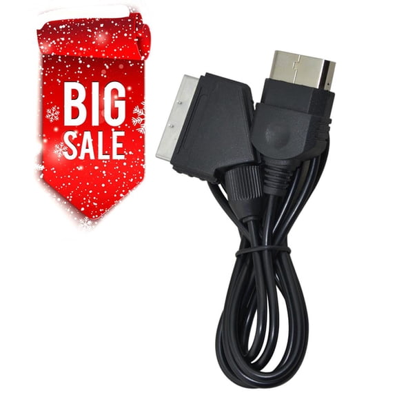 FOR 1.8M Audio Video AV Scart Cable for Console
