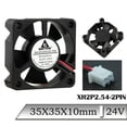 thumbnail image 1 of FOR 1 Pcs DC 24V 35x35x10mm 35mm 2Pin Mini CPU Brushless Axial Cooling Fan 3cm 3510S 3D Printer Radiator Cooler Fan, 1 of 1