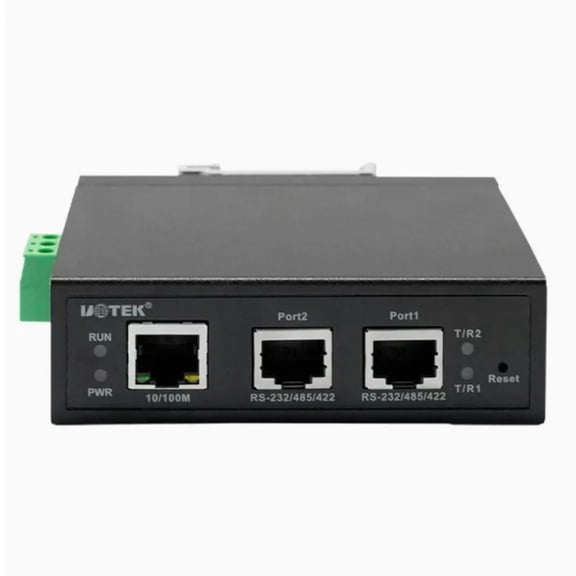 FOR 10/100M TCP/IP RJ45 to 2 Ports RS232/RS485/RS422 Serial Device Server RS-232/485/422 Converter Industrial communication UT-6312C