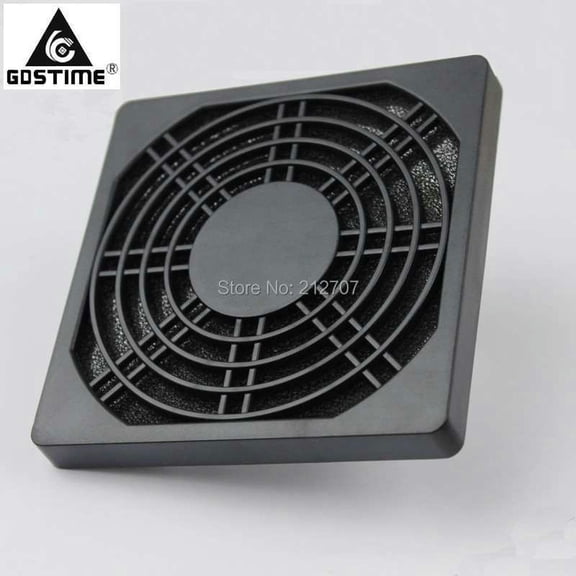 FOR 10 Pcs 90mm Black Plastic PC Dustproof Guard 9cm Computer Fan Dust Filter