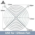 thumbnail image 1 of FOR 10 Pieces 120mm 12cm PC CPU Computer Router Fan Grill Iron Finger Guard Grill Protector Cover Fan Cover Case, 1 of 1