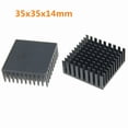 thumbnail image 1 of FOR 10 Pieces/lot 35x35x14mm Radiator with Self Adhensive Pad Aluminum Heat sink, 1 of 1