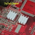 thumbnail image 1 of FOR 10 pieces/set Adhesive Aluminum Heatsink Radiator Cooler Kit s315 7x7x3.5mm, 1 of 1