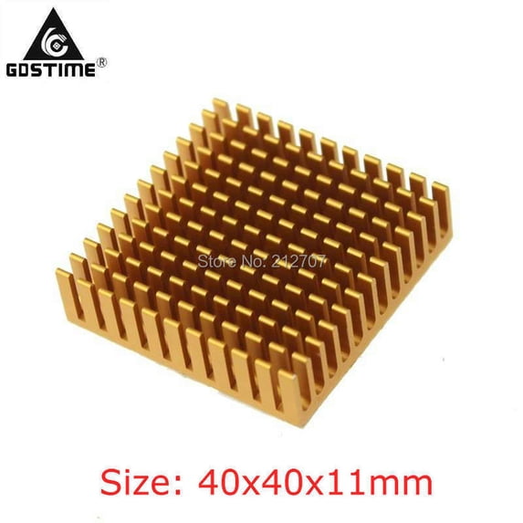 FOR 100 Pieces/Lot 40x40x11mm Electronic Radiator Frofile Aluminum Heatsink for Processing Cooling
