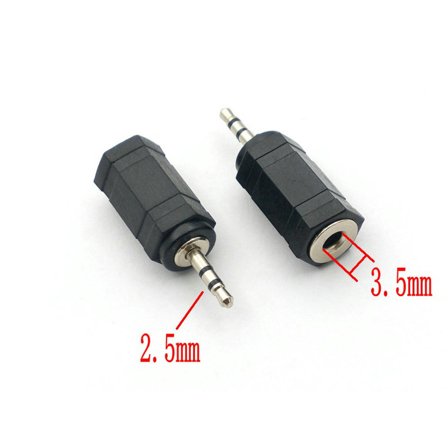 FOR 100 pcs 2.5mm Plug to 3.5mm Jack HEADPHONES EARPHONES connector