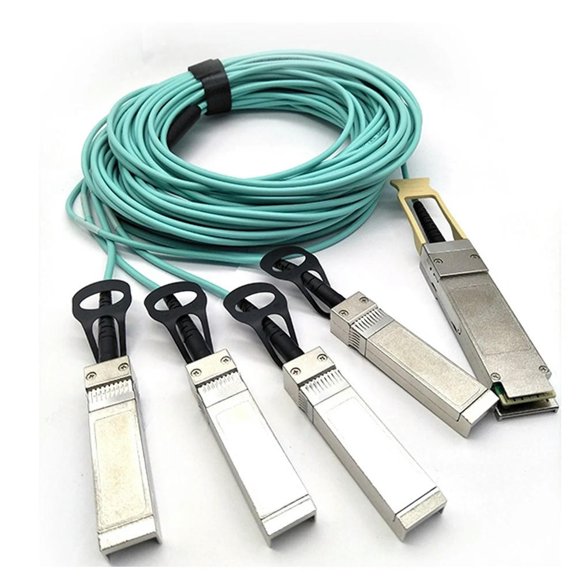 FOR 100G 28 to 4xSFP28 Cable 5 Meters,OM3 High Speed Active Breakout Cable Active Fiber Patch Cord Optic Cable 1pcs