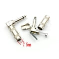 thumbnail image 1 of FOR 100PCS 1/4" TS RIGHT ANGLE MONO PHONE PLUG CONNECTOR 6.35 mm (1/4 in) Jack Male, 1 of 2