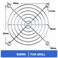 thumbnail image 1 of FOR 100PCS 90mm Fan Guard Protective Grill Case Fan Protector Cover for PC Computer, 1 of 1