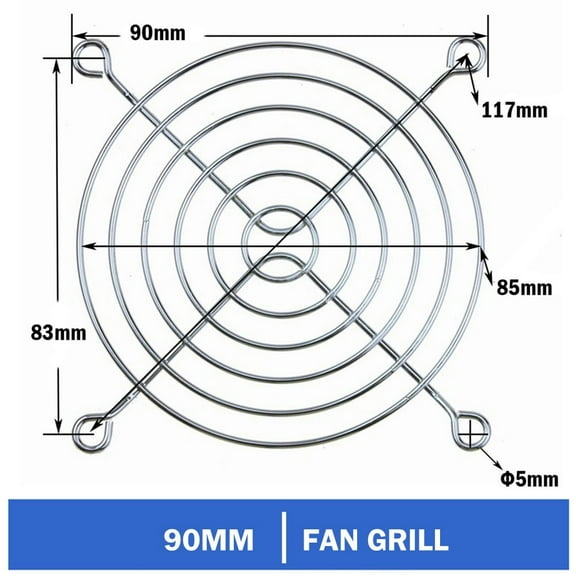 FOR 100PCS 90mm Fan Guard Protective Grill Case Fan Protector Cover for PC Computer