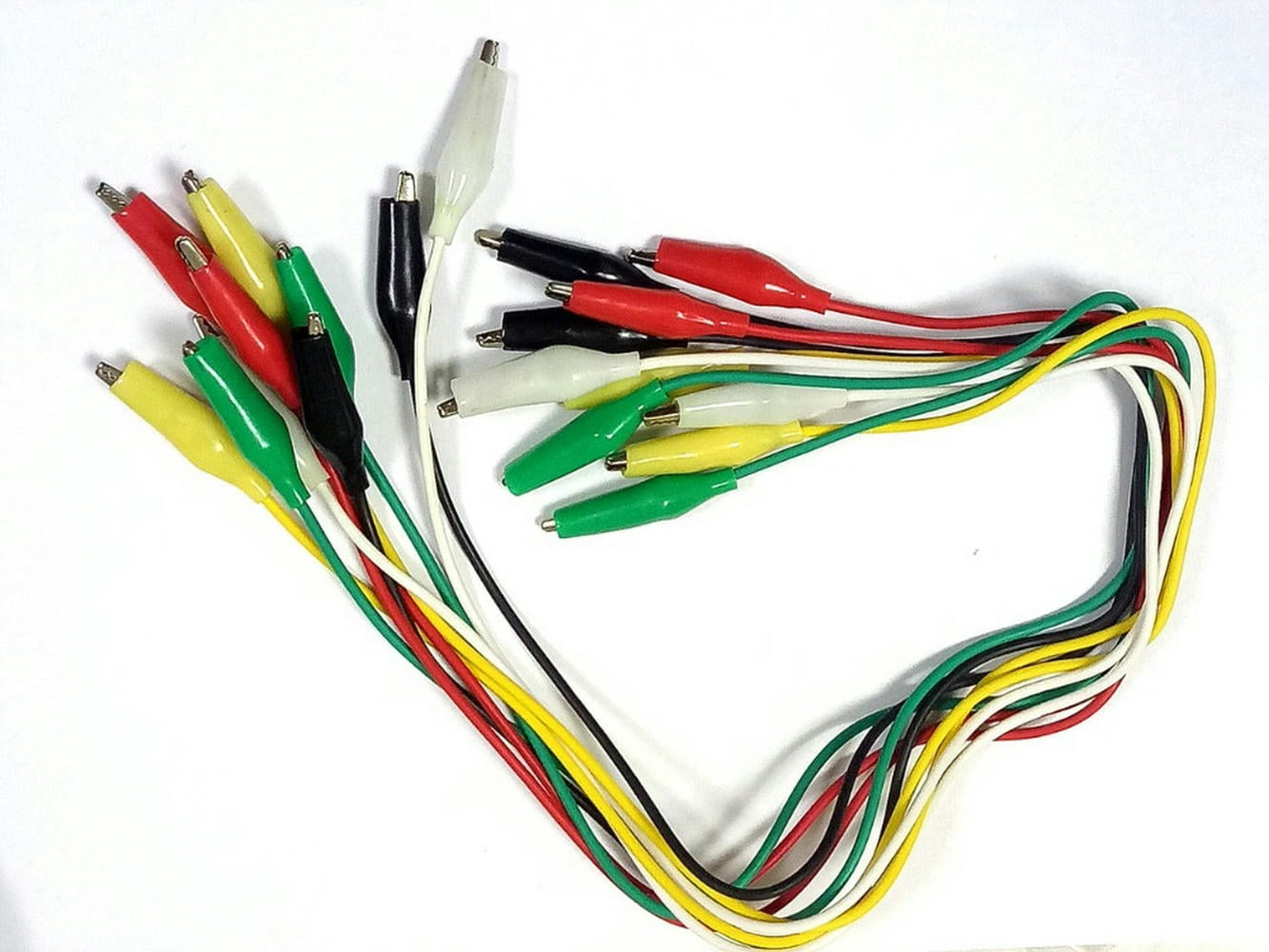 FOR 100PCS Alligator Croc Clip Test Leads Jumper Cable Wires Tool Length about 50CM