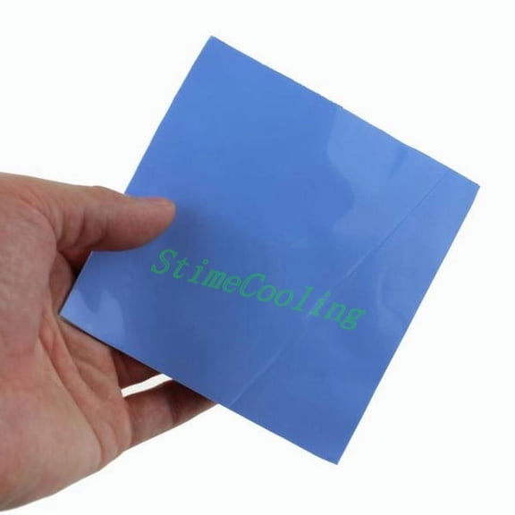 FOR 100PCS Lot 100x100x1.0MM Blue Silicone Thermal Compounds Pad For PS CPU VGA IC Chip Conduction Heatsink