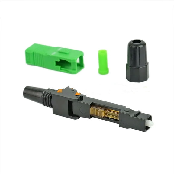 FOR 100PCS SC Fiber Optic Fast Connector Single Mode Fiber Optic SC Quick Connector Adapter Embedded Field Assembly 1pcs